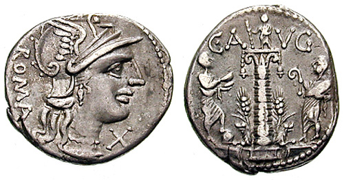 minucia roman coin denarius